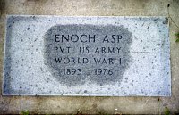 Enoc Asps gravsten
